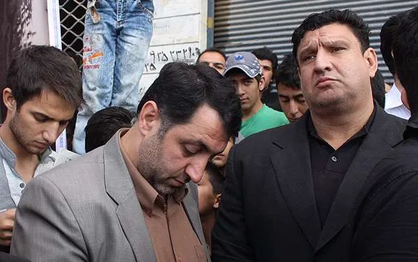 فرامرز خودنگاه در مراسم تشییع مرحوم داداشی