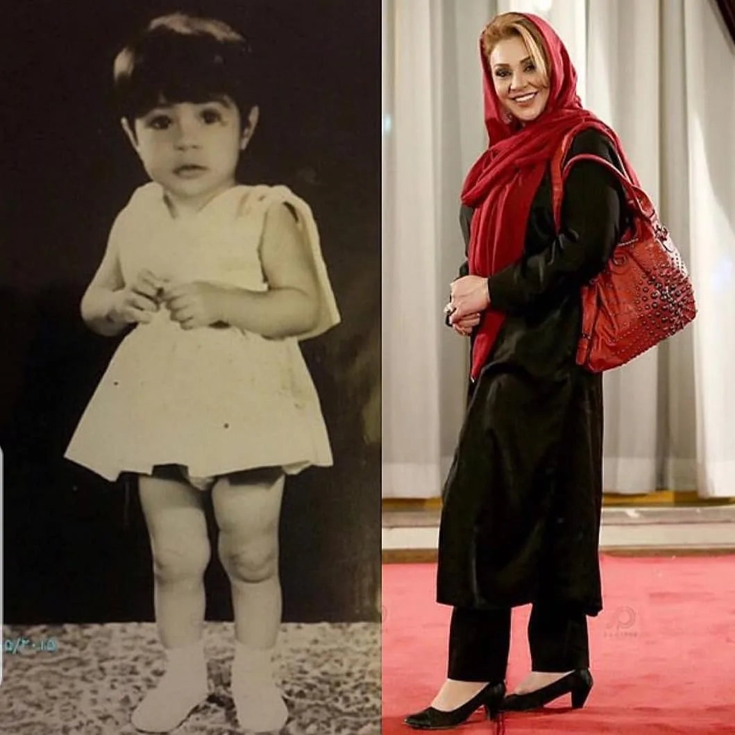 عکس کودکی نسرین مقانلو