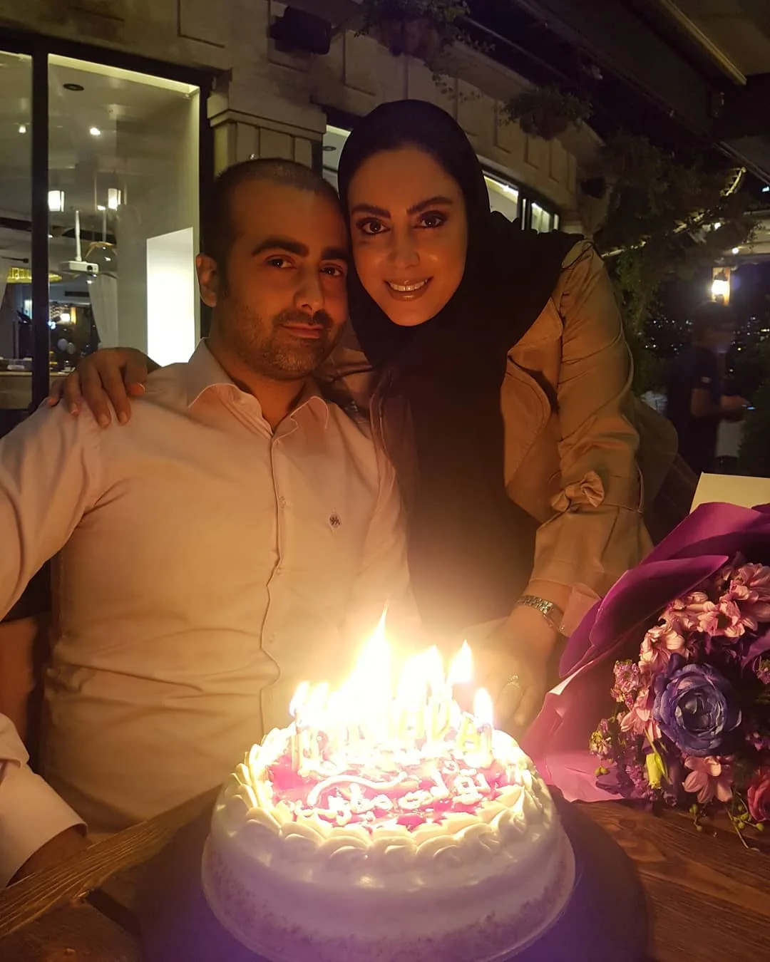 نیلوفر شهیدی و برادرش