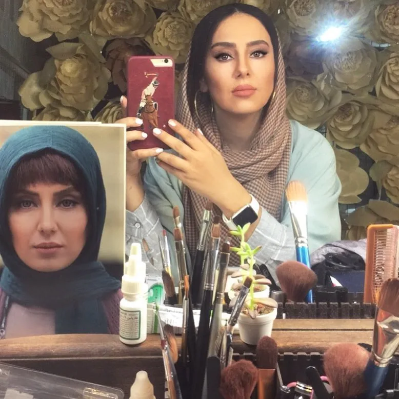گریم شیدا یوسفی در سریال ممنوعه