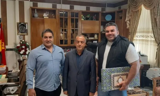 مالک جعفری و فرماندار میانه