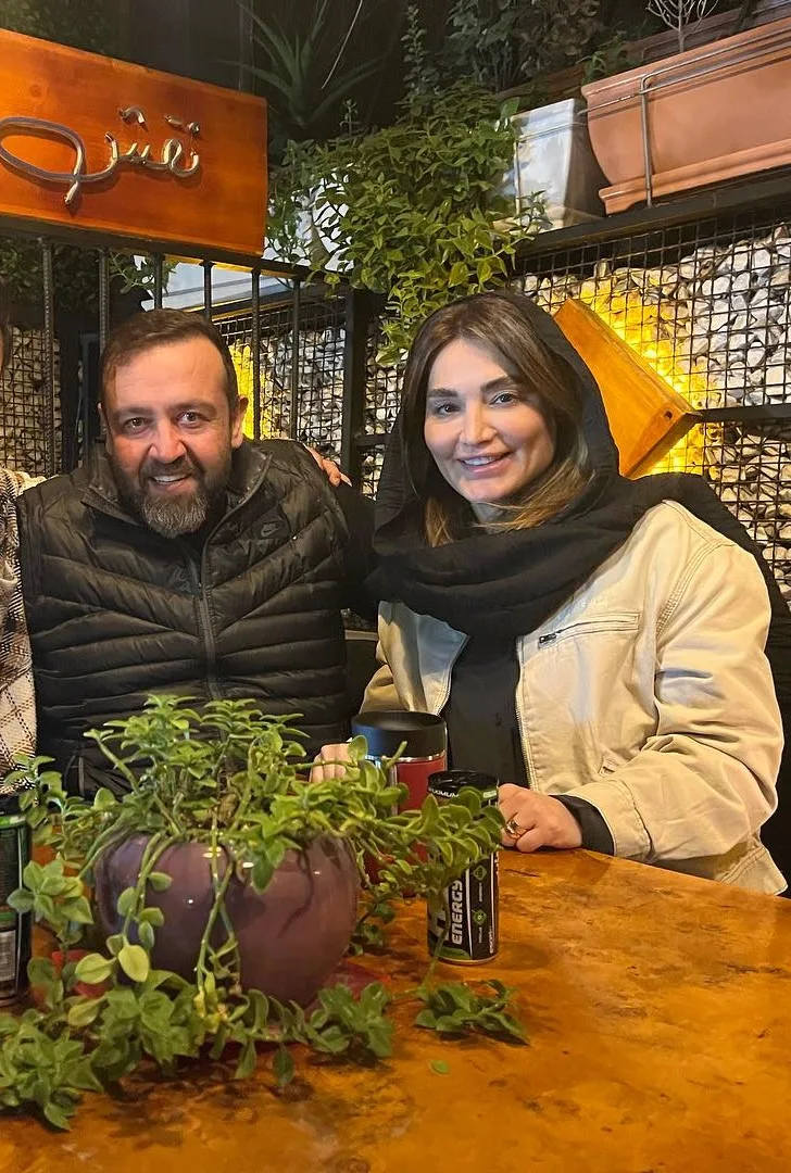 سولماز حسینی و همسرش بهرنگ توفیقی