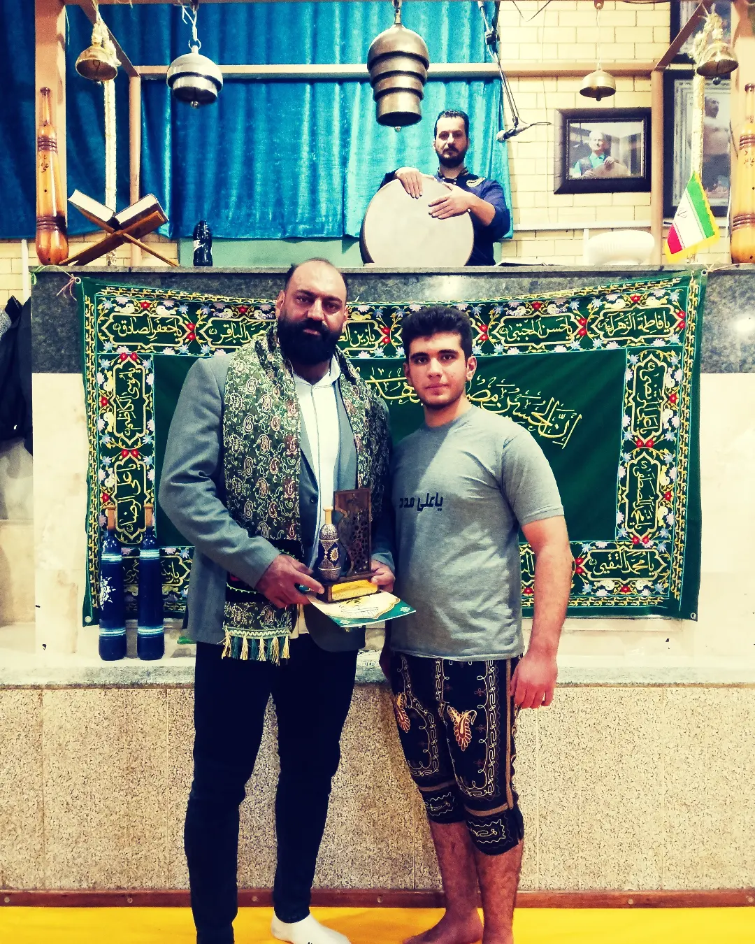 رضا قیطاسی در زورخانه
