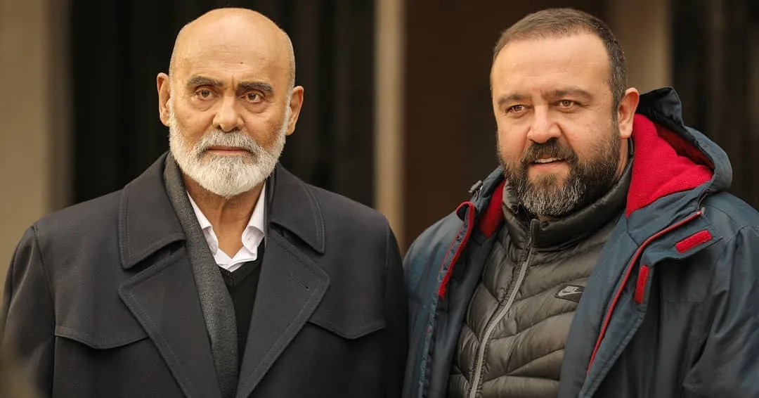 بهرنگ توفیقی در کنار جمشید هاشم پور