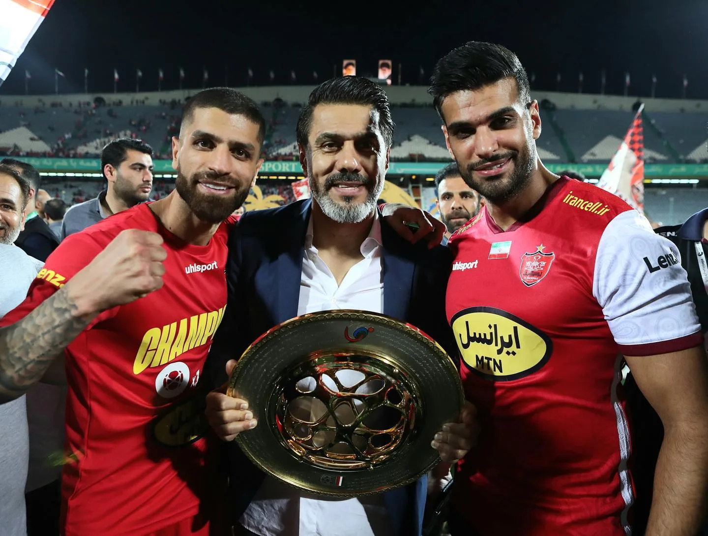 فرهاد فخرایی در جشن قهرمانی پرسپولیس