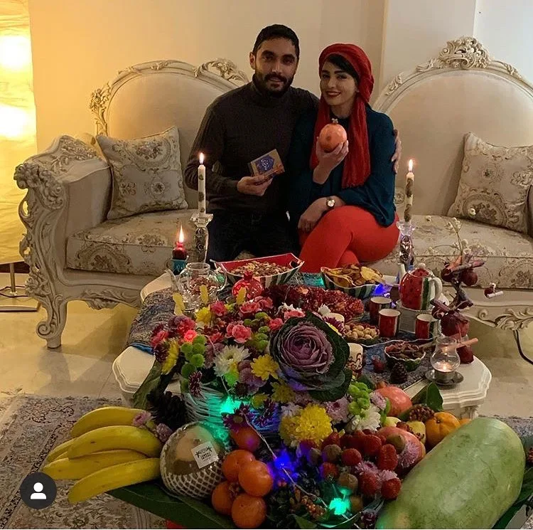 شب یلدا سیما خضرآبادی و همسر اولش سهیل تیرگپ 