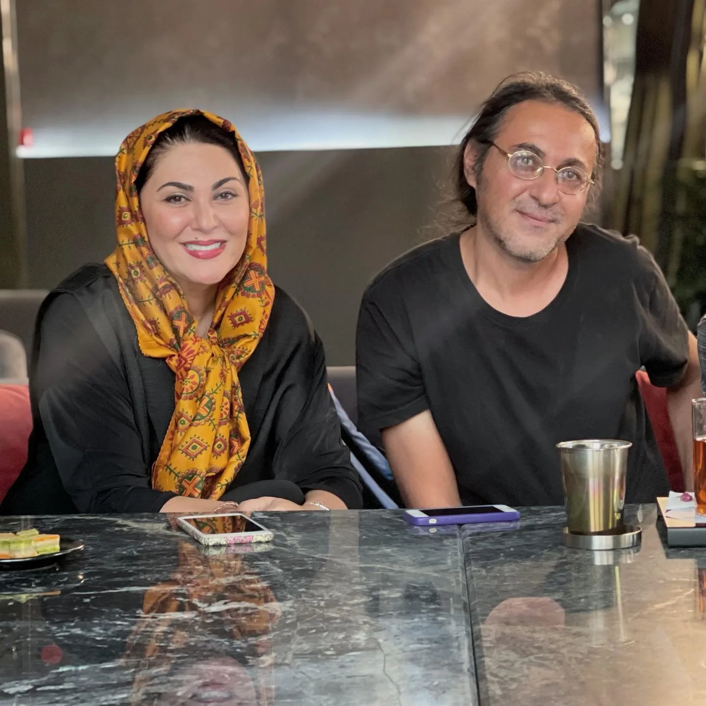 لاله اسکندری و برادرش سیامک اسکندری