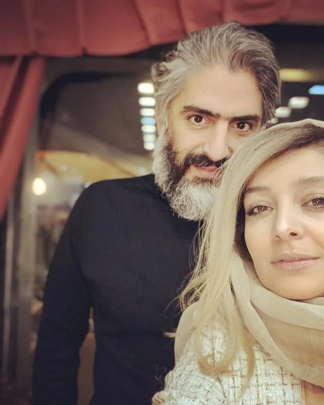 ساره بیات و همسرش علیرضا افکاری