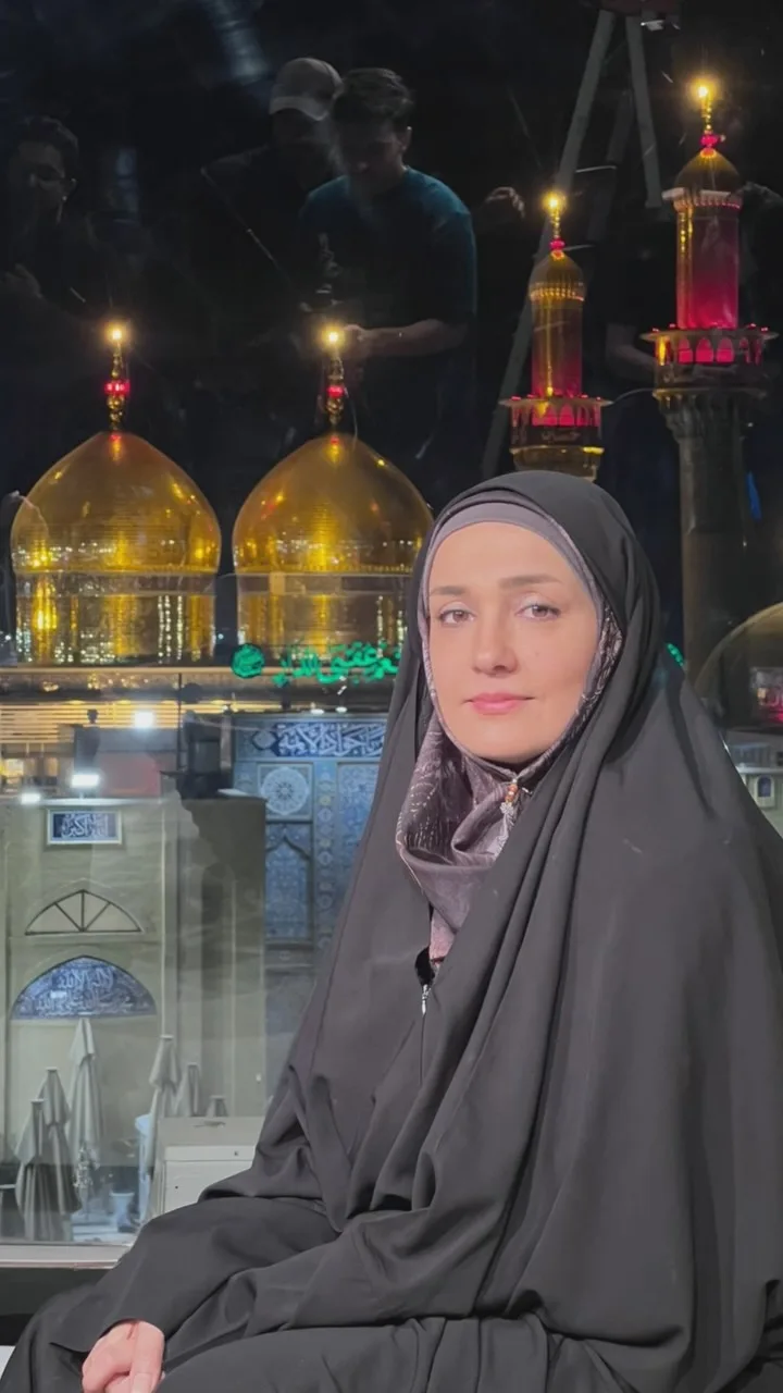 عکس باحجاب آزاده آل آیوب مجری برنامه کودک