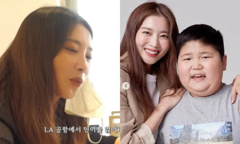 اوه یون آه و پسرش که مبتلا به اوتیسم است