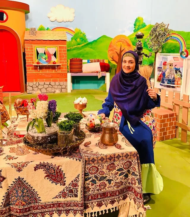  آزاده آل آیوب در برنامه کودک رنگین کمان