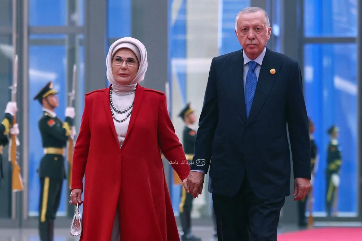 امینه اردوغان و رجب طیب اردوغان