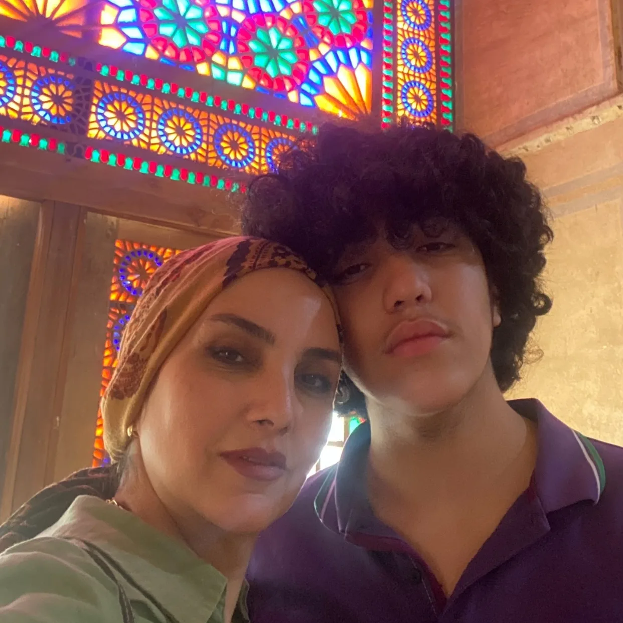 مرجان شیرمحمدی و پسرش آهیل