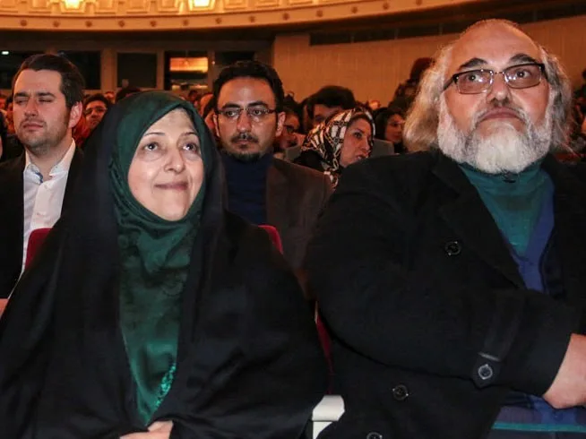 معصومه ابتکار و همسرش سید محمد هاشمی