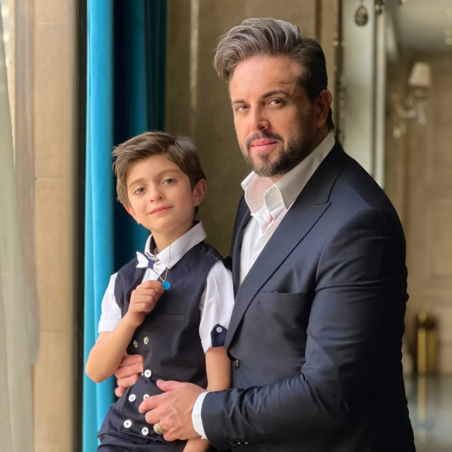 پدرام کریمی و پسرش