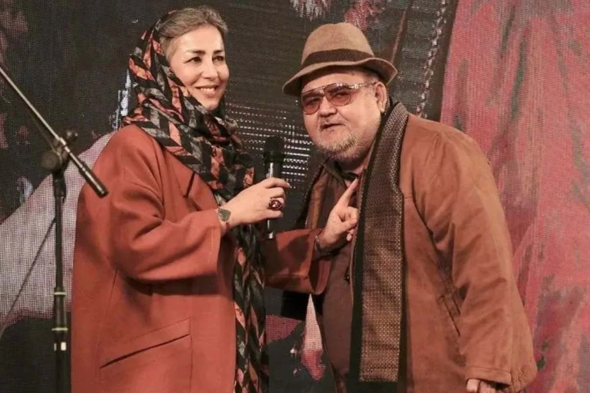 اکبر عبدی و همسرش نینا قاسمی