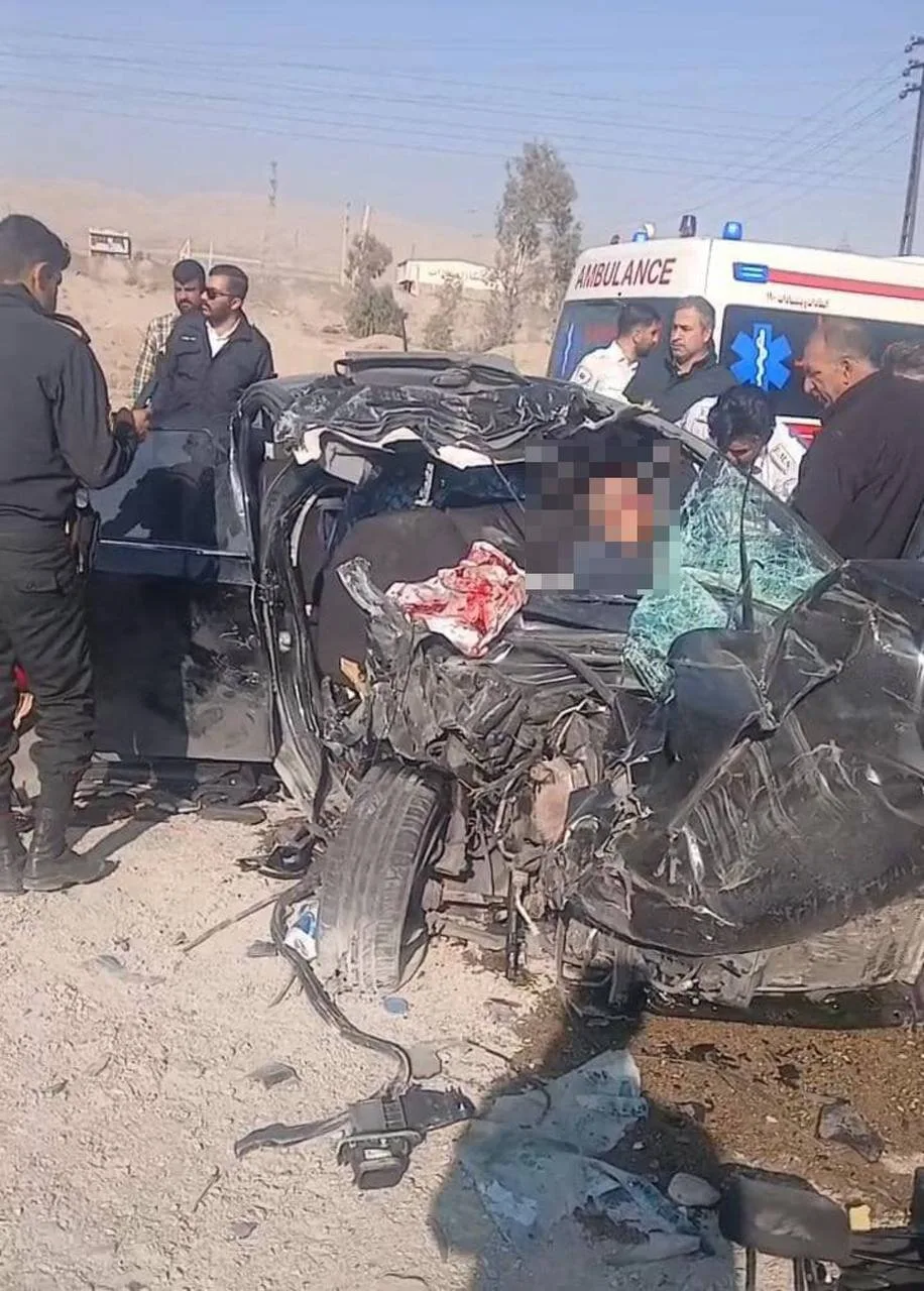 بیوگرافی اسماعیل سقاب اصفهانی و ماجرای تلخ فوت اعضای خانوادهاش تصویر تصادف خودروی حامل همسر و فرزندان سقاب اصفهانی