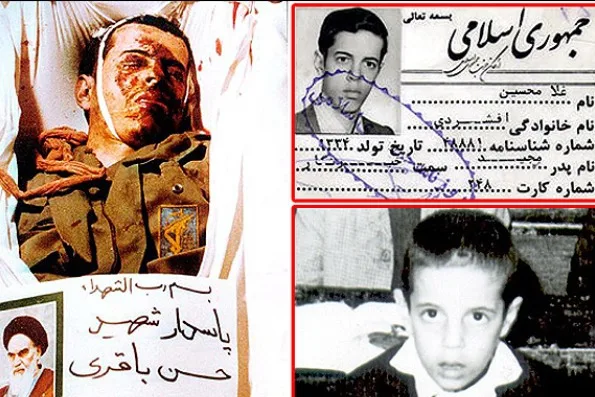 نابغه جنگ: زندگینامه شهید حسن باقری (غلامحسین افشردی) جسد شهید غلامحسین افشردی