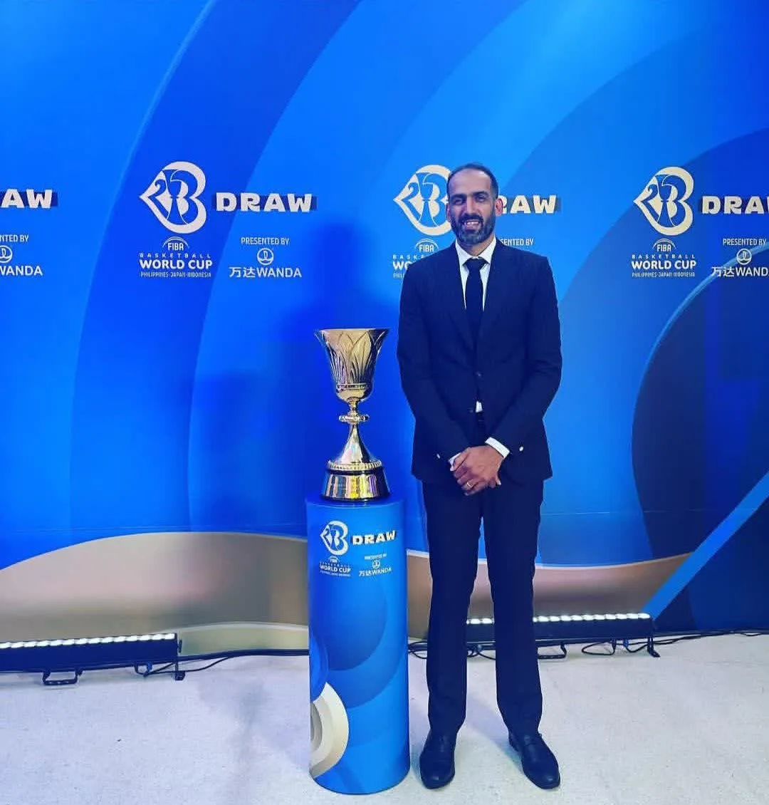بیوگرافی حامد حدادی؛ غول بسکتبال آسیا حامد حدادی در قرعه کشی جام جهانی 2023