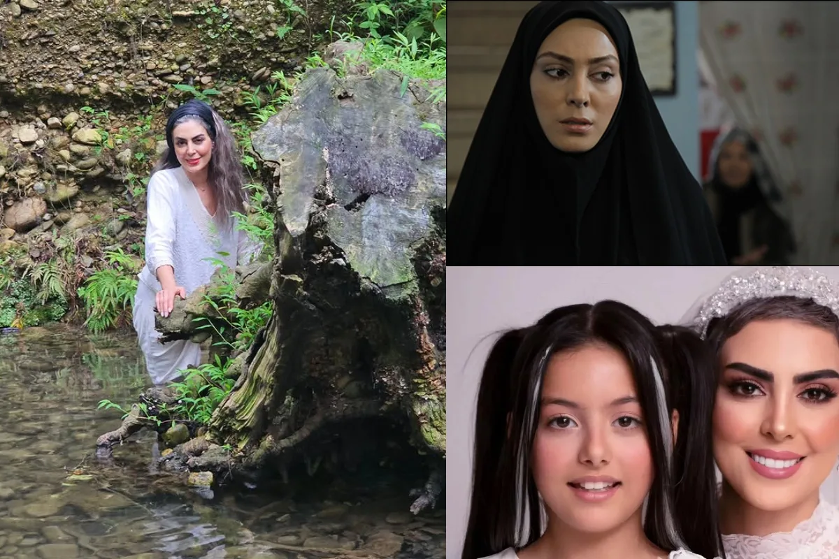 استایل سفید و جذاب نیلوفر شهیدی در جنگل؛ گرد پیری بر چهره بازیگر خانم گاندو نشست!